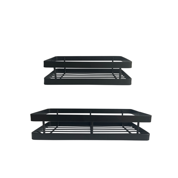 Soporte de condimentos de pared negra para cocina