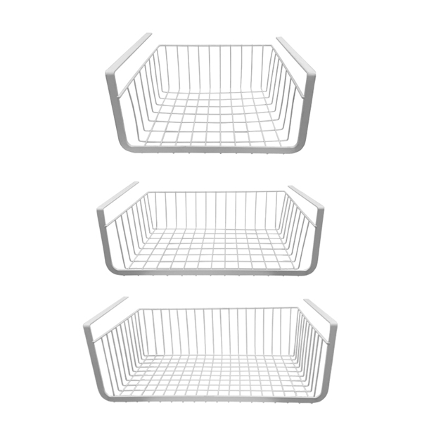 Metal White Under Storage Basket for kitchen