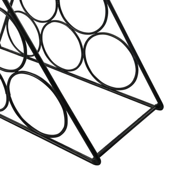 Elegant Triangle Frame Metal Wine Rack for Home