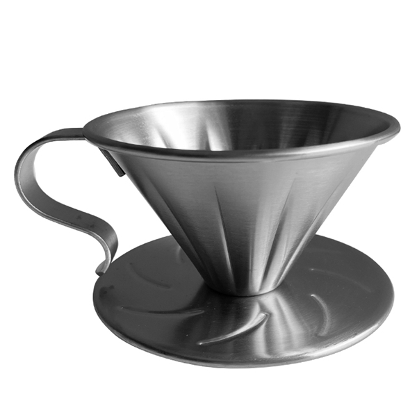 Reusable Stainless Steel Coffee Dripper Funnel Filter