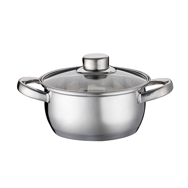 201 Stainless Steel Cooking Pot stainless stock pot With PP Handle