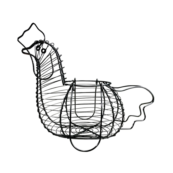 Vintage Chicken Wire Egg Basket With Handle