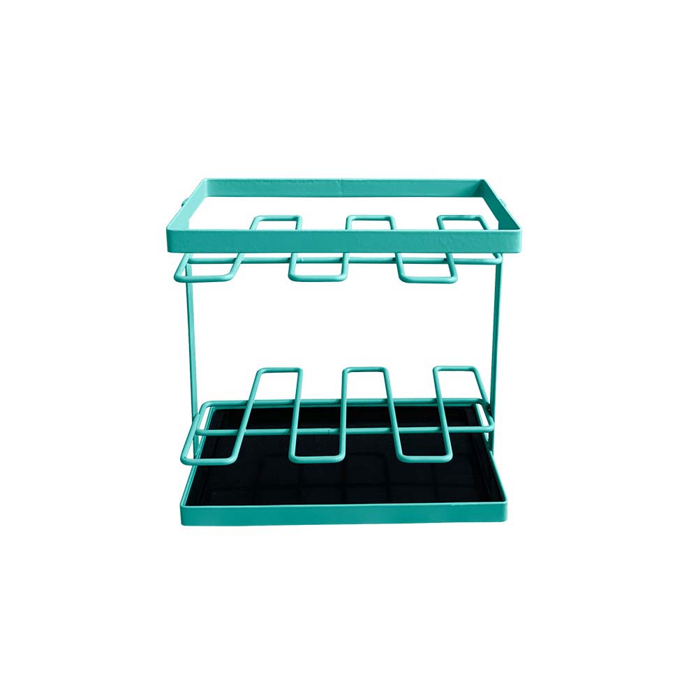 18 Compartments Vertical Utensil Drying Caddy With Drip Tray