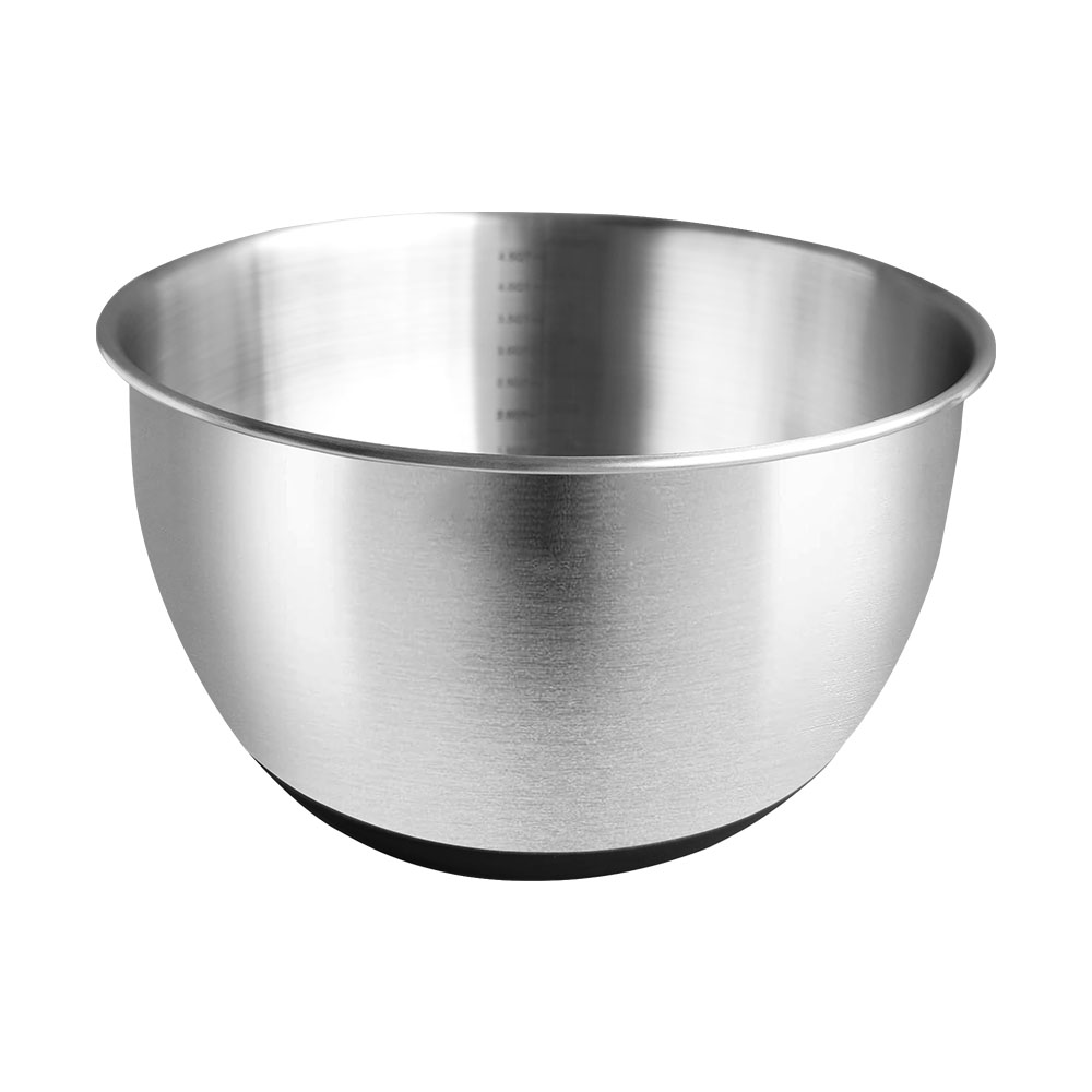 Modern Stainless Steel Mixing Bowls With Rubber Bottom