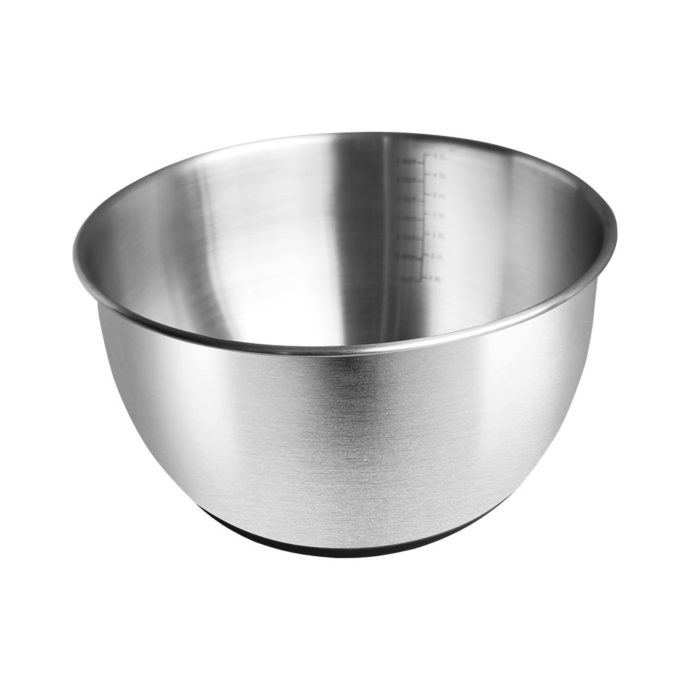 Modern Stainless Steel Mixing Bowls With Rubber Bottom