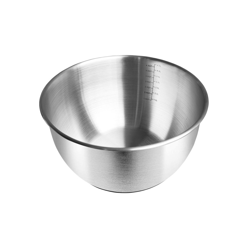 Modern Stainless Steel Mixing Bowls With Rubber Bottom