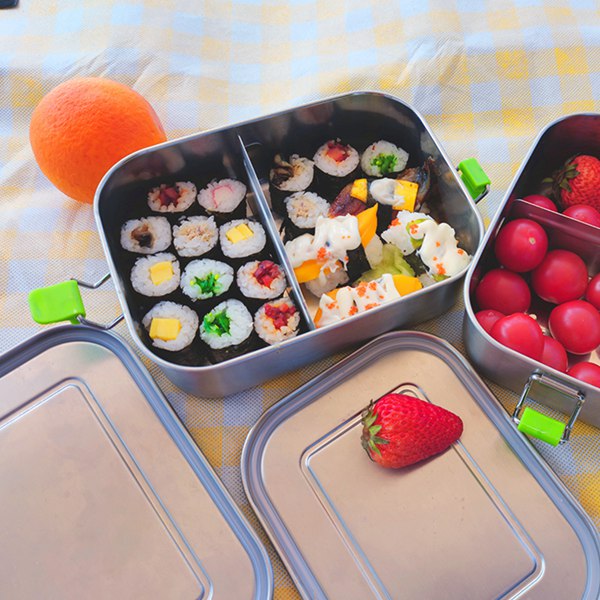 Metal Lunch Containers 18/8 Stainless Steel Bento Box: The Ideal Solution for Sustainable Meal Prep