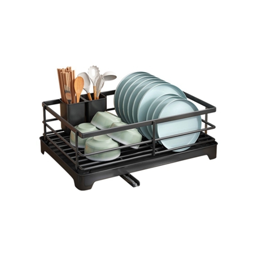 A must-have for modern kitchens, Matte Black Dish Drainer Dish Organizer Rack leads the new trend of efficient dish management