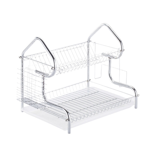 creative design house shaped 2 tier drying rack becomes the highlight of the kitchen helping to organize dishes efficiently