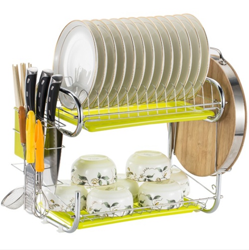 innovative kitchen organization solution kitchen 2 tier dish drainer dish rack with tray helps you manage more conveniently