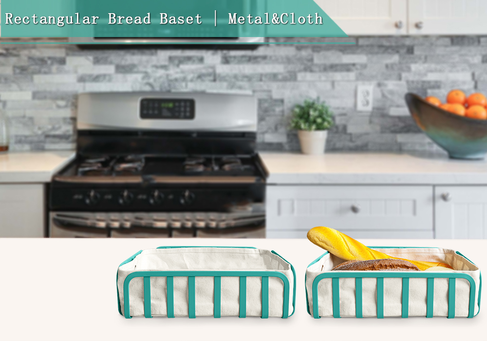 Rectangular bread basket